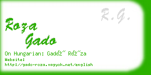 roza gado business card